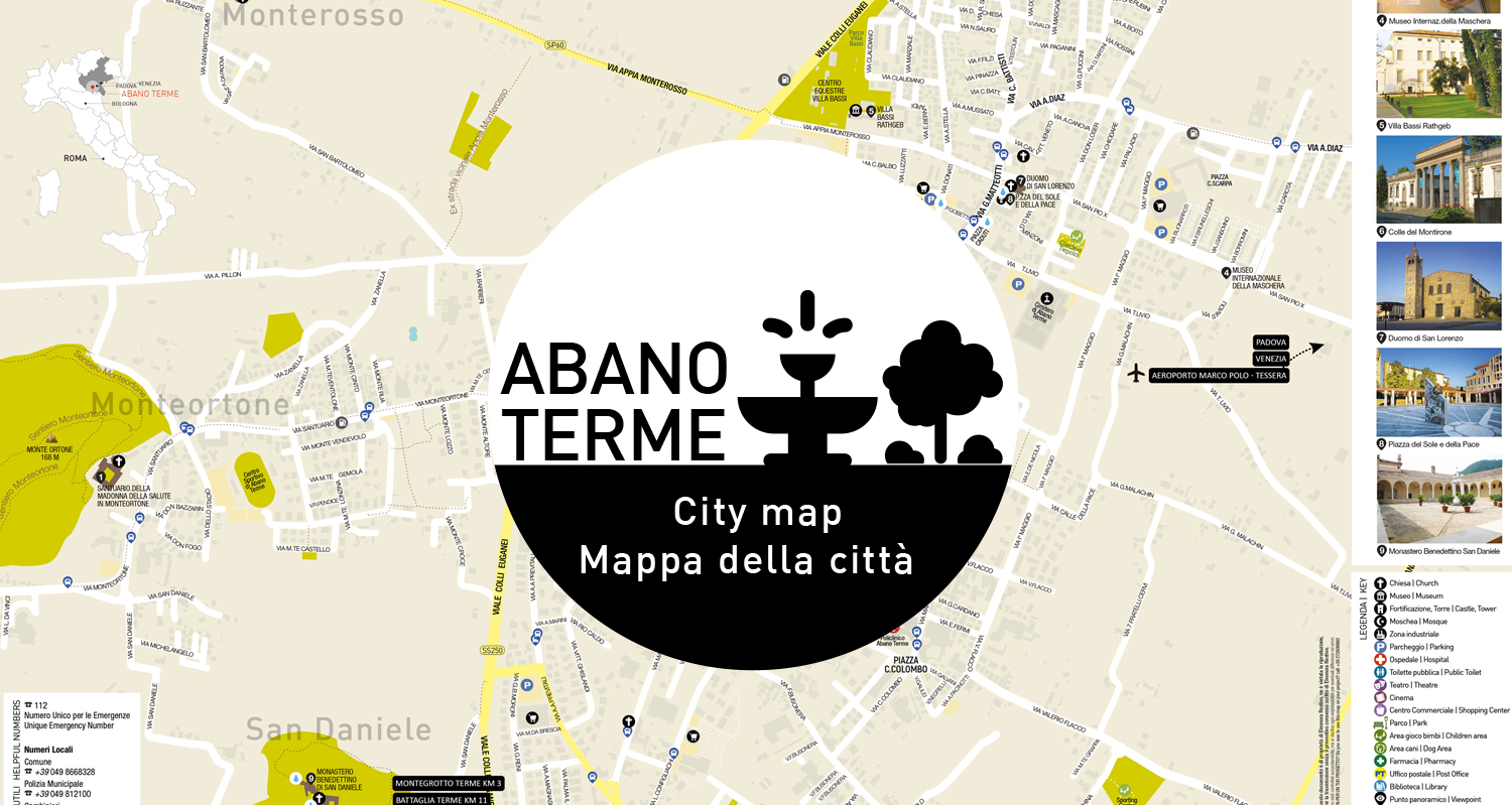 Mappa di Abano Terme Mappe personalizzate per strutture ricettive