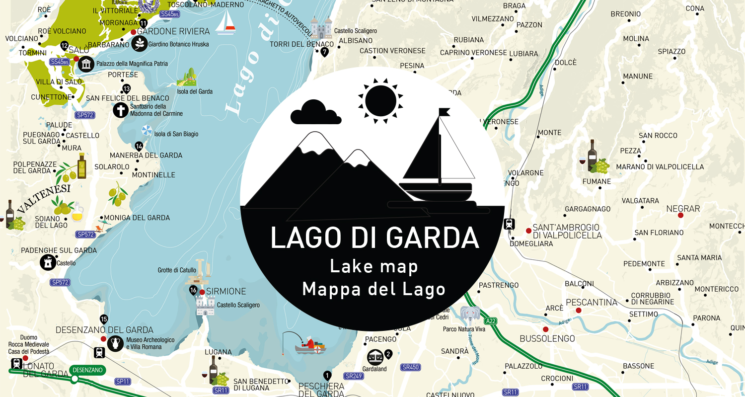 Mappa del Lago di Garda turistico thiswaymaps mappe personalizzate e vettoriali Mappa del Lago di Garda turistico thiswaymaps mappe personalizzate e vettoriali
