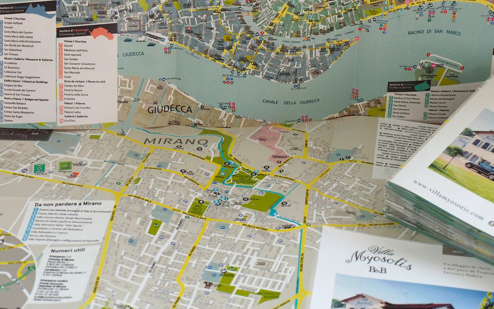 Mappa Pieghevole di Villa Myosotis