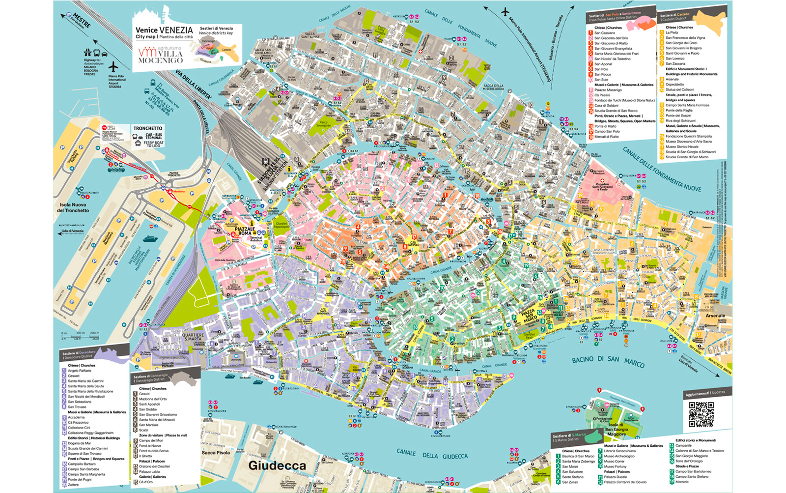 Mappa Pieghevole di Villa Mocenigo