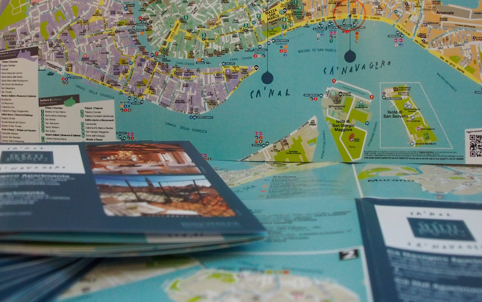 Stampa mappa Ca' Navagero Ca' Nal Venezia formato small A3