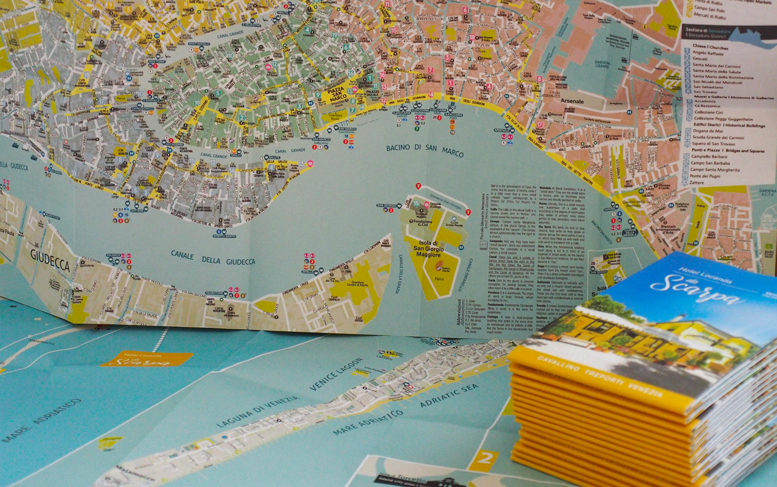 Mappa Pieghevole per Locanda Scarpa
