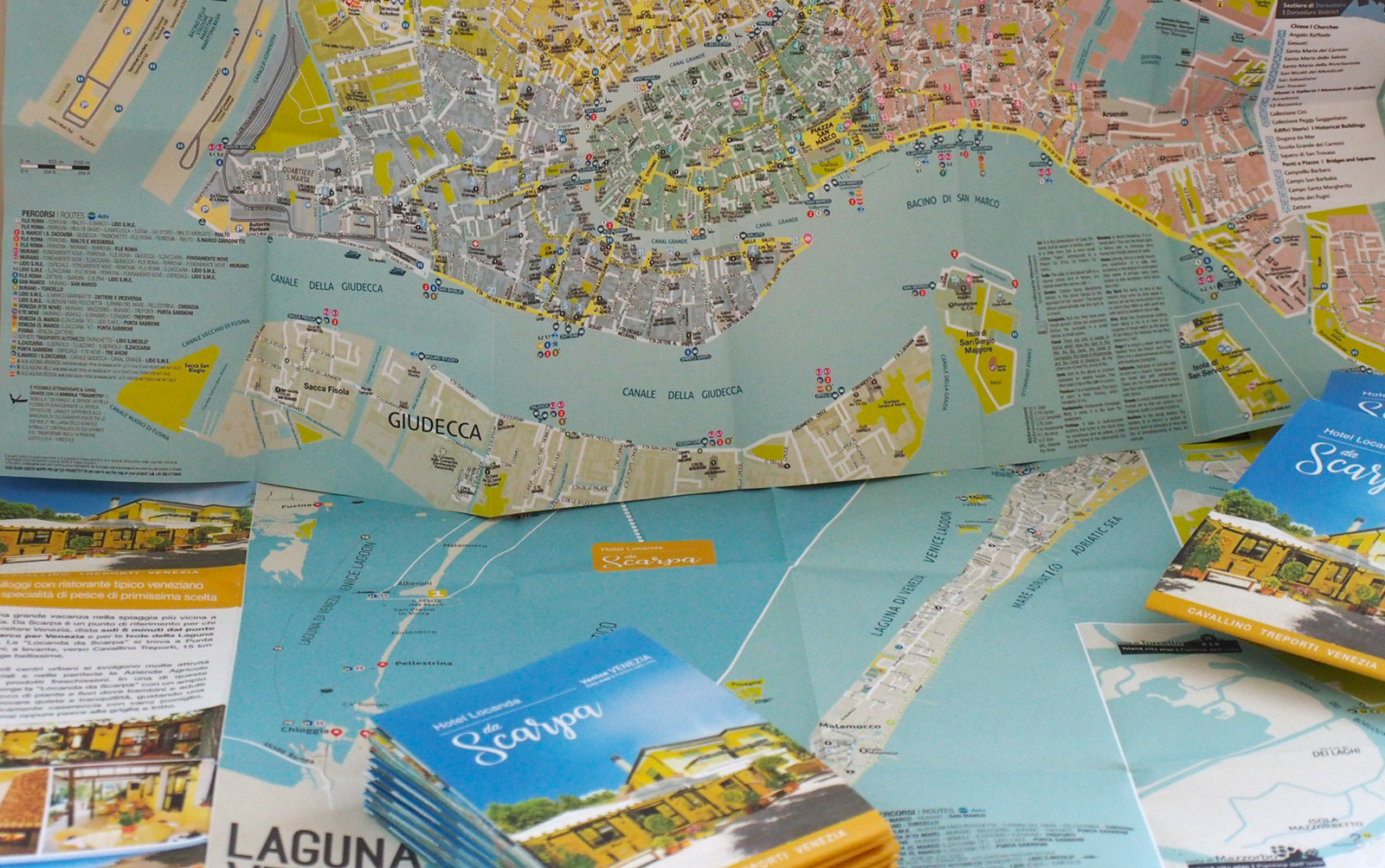 Mappa Pieghevole per Locanda Scarpa