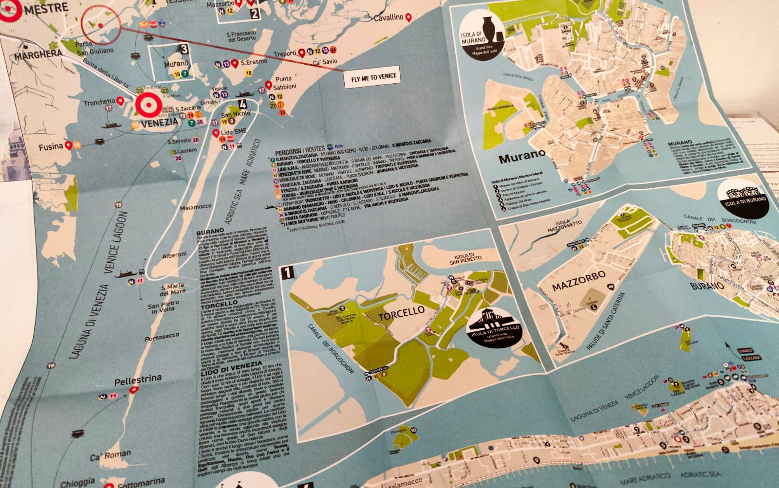 Mappa classica thiswaymaps per momi flats appartamenti venezia