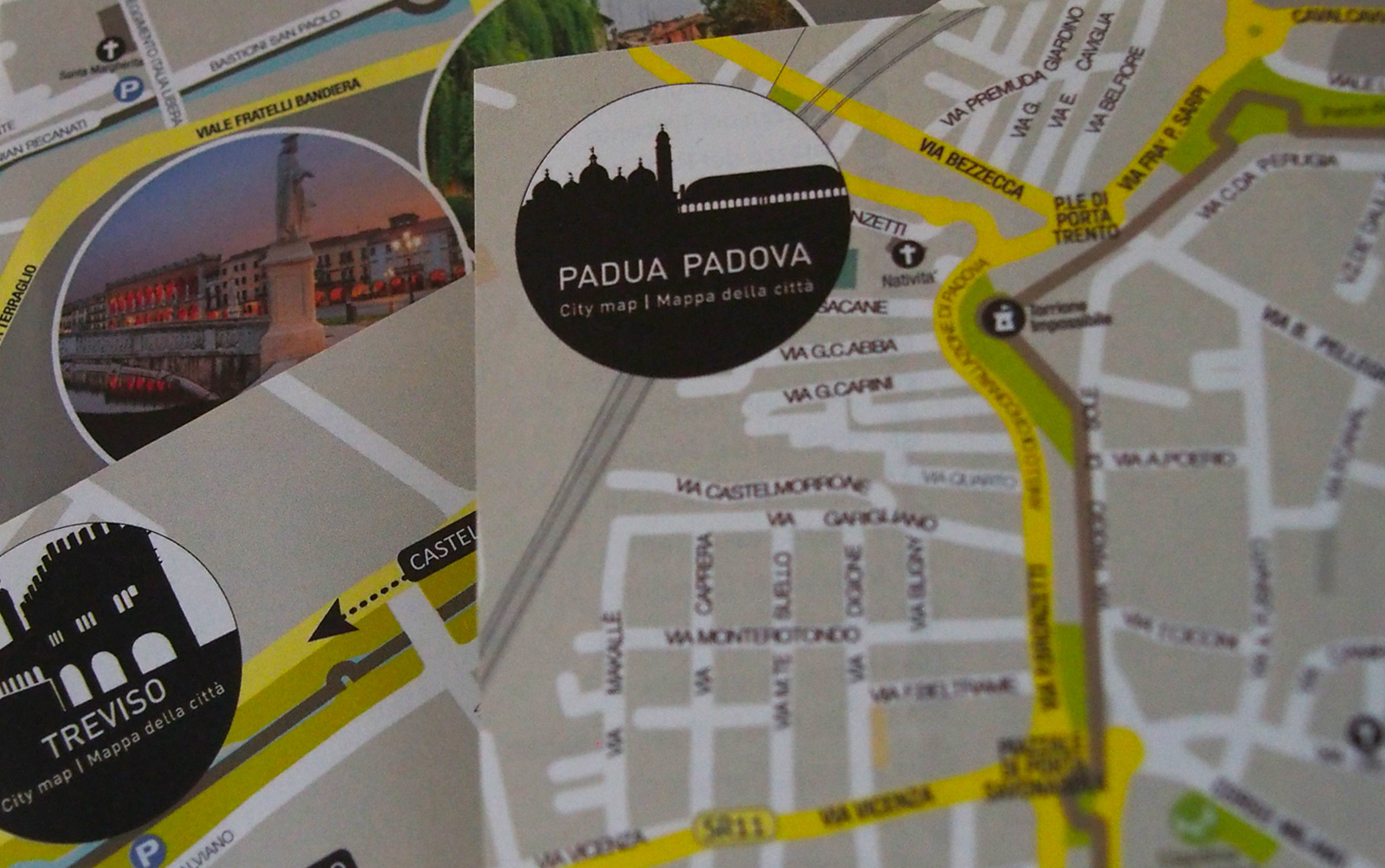 Villa Myosotis: mappa di Padova e di treviso in Formato A4