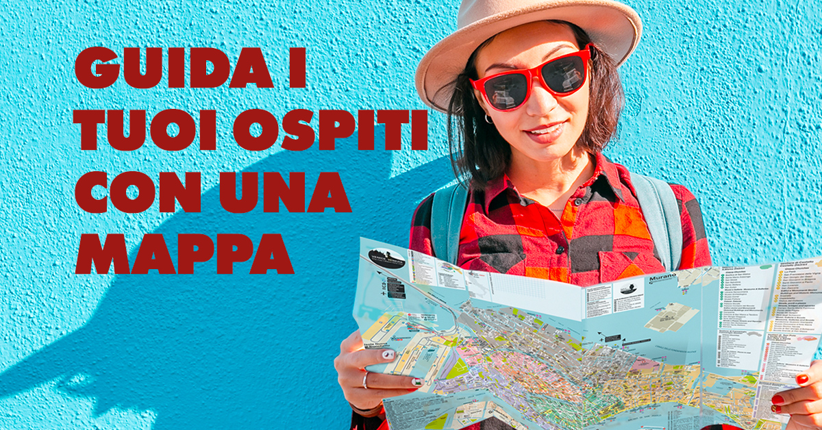 Guida i tuoi ospiti con una mappa stampata